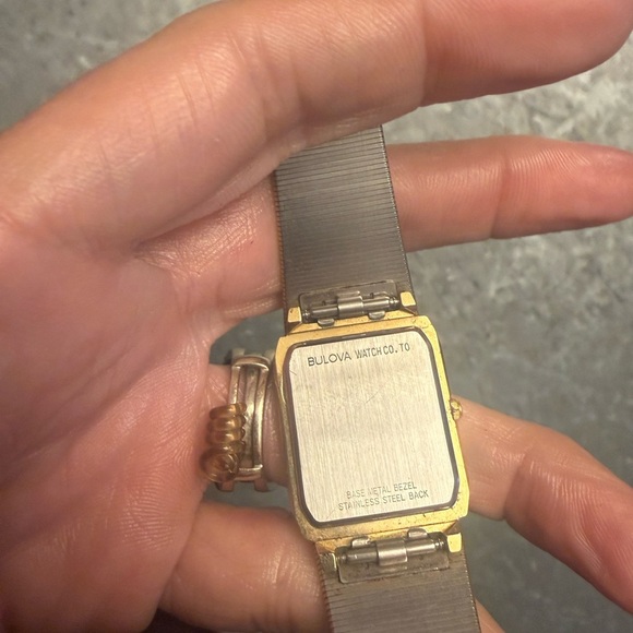 Bulova Gold and Black Quartz Watch - Picture 4 of 8